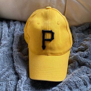 Pittsburgh Pirates Adult Adjustable Hat - Gold Color with Black Logo